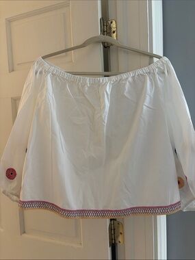Madewell White Off-Shoulder Top